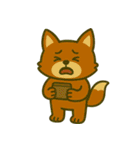 厭世な赤い子ギツネ (えいご) Ver5（個別スタンプ：35）