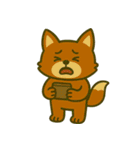 厭世な赤い子ギツネ (にほんご) Ver5（個別スタンプ：35）