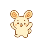 シナモンロールうさぎ朝焼きパン（個別スタンプ：3）