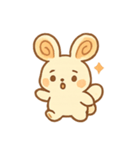 シナモンロールうさぎ朝焼きパン（個別スタンプ：5）