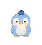 ブルーベリーペンギンひんやり（個別スタンプ：1）