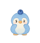ブルーベリーペンギンひんやり（個別スタンプ：3）