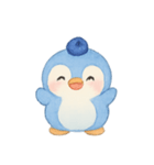 ブルーベリーペンギンひんやり（個別スタンプ：4）