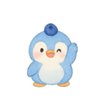 ブルーベリーペンギンひんやり（個別スタンプ：5）