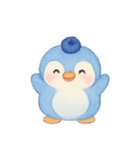 ブルーベリーペンギンひんやり（個別スタンプ：8）