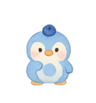ブルーベリーペンギンひんやり（個別スタンプ：10）