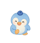 ブルーベリーペンギンひんやり（個別スタンプ：14）