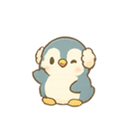 雪ココアペンギン冬カフェ（個別スタンプ：1）