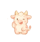 いちごミルクうしちゃん（個別スタンプ：2）