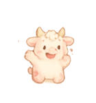 いちごミルクうしちゃん（個別スタンプ：3）