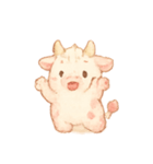 いちごミルクうしちゃん（個別スタンプ：4）