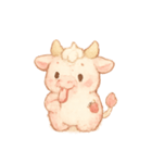 いちごミルクうしちゃん（個別スタンプ：6）