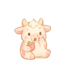 いちごミルクうしちゃん（個別スタンプ：9）