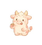 いちごミルクうしちゃん（個別スタンプ：10）