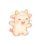 いちごミルクうしちゃん（個別スタンプ：16）