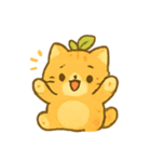 かぼちゃねこ秋の収穫日和（個別スタンプ：4）