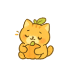 かぼちゃねこ秋の収穫日和（個別スタンプ：6）