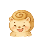 シナモンロールハリネズミほっこり（個別スタンプ：3）