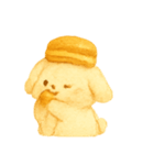 キャラメルマカロンバニー（個別スタンプ：14）