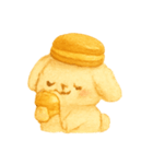 キャラメルマカロンバニー（個別スタンプ：24）