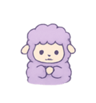 ラベンダーひつじの星枕ゆめ（個別スタンプ：1）