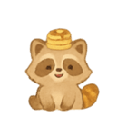 パンケーキアライグマスイート（個別スタンプ：3）