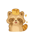 パンケーキアライグマスイート（個別スタンプ：4）