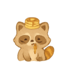 パンケーキアライグマスイート（個別スタンプ：14）