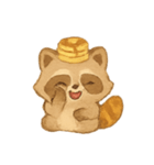 パンケーキアライグマスイート（個別スタンプ：17）