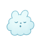 ふわ雲うさぎふんわりパック（個別スタンプ：2）