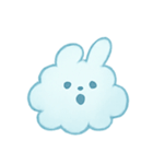 ふわ雲うさぎふんわりパック（個別スタンプ：3）