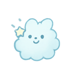 ふわ雲うさぎふんわりパック（個別スタンプ：4）