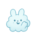 ふわ雲うさぎふんわりパック（個別スタンプ：8）