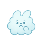 ふわ雲うさぎふんわりパック（個別スタンプ：9）