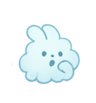ふわ雲うさぎふんわりパック（個別スタンプ：10）