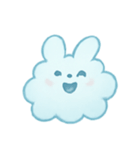 ふわ雲うさぎふんわりパック（個別スタンプ：12）