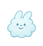 ふわ雲うさぎふんわりパック（個別スタンプ：14）