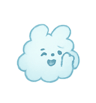 ふわ雲うさぎふんわりパック（個別スタンプ：16）