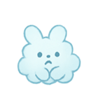 ふわ雲うさぎふんわりパック（個別スタンプ：18）