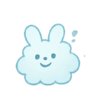 ふわ雲うさぎふんわりパック（個別スタンプ：23）