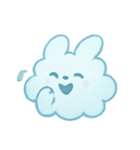 ふわ雲うさぎふんわりパック（個別スタンプ：24）