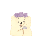 ラベンダーくまのふんわり時間（個別スタンプ：14）