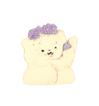 ラベンダーくまのふんわり時間（個別スタンプ：28）