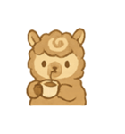 モカラテアルパカ朝カフェタイム（個別スタンプ：1）