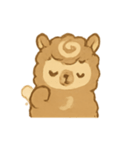 モカラテアルパカ朝カフェタイム（個別スタンプ：3）