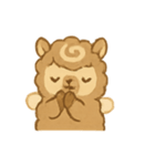 モカラテアルパカ朝カフェタイム（個別スタンプ：6）