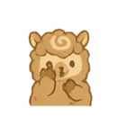 モカラテアルパカ朝カフェタイム（個別スタンプ：7）