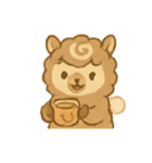 モカラテアルパカ朝カフェタイム（個別スタンプ：8）