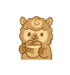 モカラテアルパカ朝カフェタイム（個別スタンプ：12）