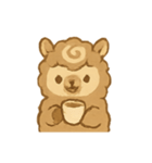 モカラテアルパカ朝カフェタイム（個別スタンプ：19）